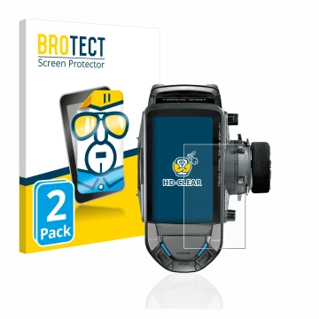 Parte frontal de un envase de producto con el logotipo de la marca BROTECT. Al lado se muestra el dispositivo Futaba 10PX con 