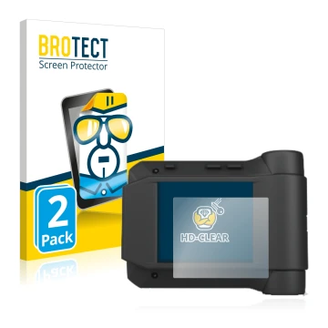 Parte frontal de un envase de producto con el logotipo de la marca BROTECT. Al lado se muestra el dispositivo Swissphone s.Qua