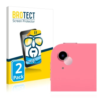 Parte frontal de un envase de producto con el logotipo de la marca BROTECT. Al lado se muestra el dispositivo Apple iPad 10.9