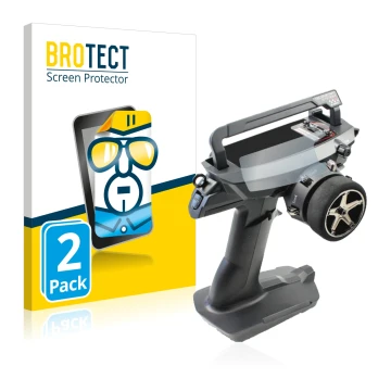 Parte frontal de un envase de producto con el logotipo de la marca BROTECT. Al lado se muestra el dispositivo Sanwa MT 44 / MT