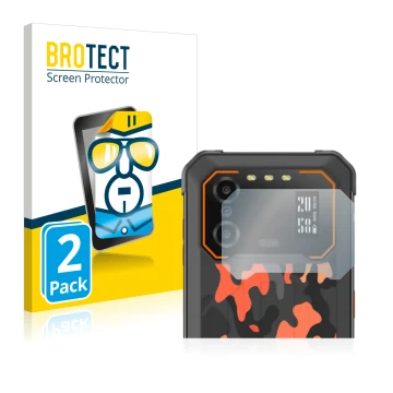 Parte frontal de un envase de producto con el logotipo de la marca BROTECT. Al lado se muestra el dispositivo iiiF150 B1 Pro (