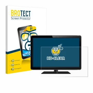 Parte frontal de un envase de producto con el logotipo de la marca BROTECT. Al lado se muestra el dispositivo con su protector