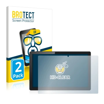 Parte frontal de un envase de producto con el logotipo de la marca BROTECT. Al lado se muestra el dispositivo Acer ACTAB1422 1