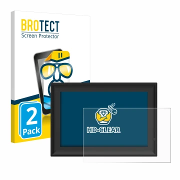 Parte frontal de un envase de producto con el logotipo de la marca BROTECT. Al lado se muestra el dispositivo Yenock Digitaler