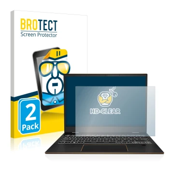 Parte frontal de un envase de producto con el logotipo de la marca BROTECT. Al lado se muestra el dispositivo MSI Summit E13 F