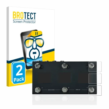 Parte frontal de un envase de producto con el logotipo de la marca BROTECT. Al lado se muestra el dispositivo Morningstar MC6 