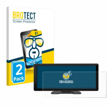 Parte frontal de un envase de producto con el logotipo de la marca BROTECT. Al lado se muestra el dispositivo Carpuride W103 1