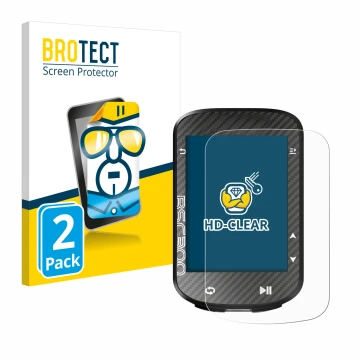 Parte frontal de un envase de producto con el logotipo de la marca BROTECT. Al lado se muestra el dispositivo iGPSPORT BSC300 