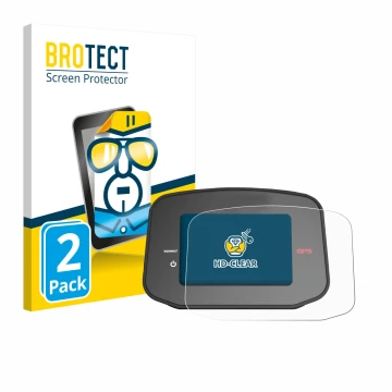 Parte frontal de un envase de producto con el logotipo de la marca BROTECT. Al lado se muestra el dispositivo PowaKaddy CT8 GP