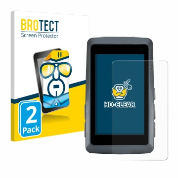 Parte frontal de un envase de producto con el logotipo de la marca BROTECT. Al lado se muestra el dispositivo Sigma ROX 12.1 E