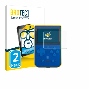 Parte frontal de un envase de producto con el logotipo de la marca BROTECT. Al lado se muestra el dispositivo Blaze Super Pock