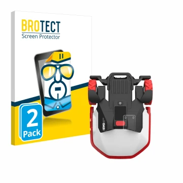 Parte frontal de un envase de producto con el logotipo de la marca BROTECT. Al lado se muestra el dispositivo Kress Mission Me