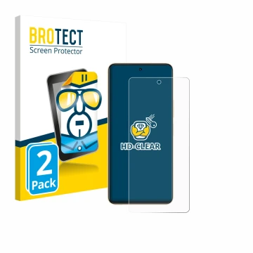 Parte frontal de un envase de producto con el logotipo de la marca BROTECT. Al lado se muestra el dispositivo Vivo Y36 con su 