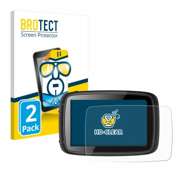 Parte frontal de un envase de producto con el logotipo de la marca BROTECT. Al lado se muestra el dispositivo Elebest Carplay 