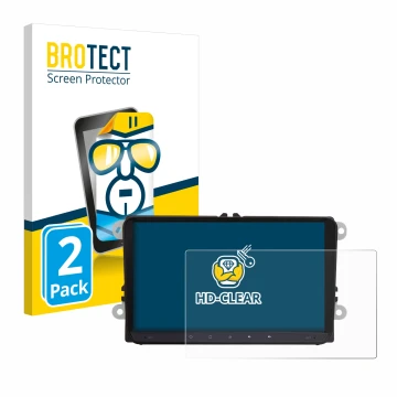Parte frontal de un envase de producto con el logotipo de la marca BROTECT. Al lado se muestra el dispositivo JF-Sound JF-039W