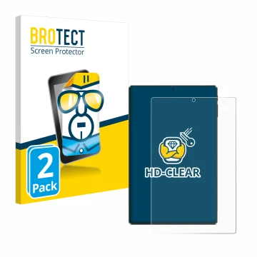 Parte frontal de un envase de producto con el logotipo de la marca BROTECT. Al lado se muestra el dispositivo Simplori M107 co