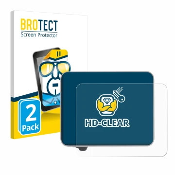 Parte frontal de un envase de producto con el logotipo de la marca BROTECT. Al lado se muestra el dispositivo Bambu Lab A1 3D 