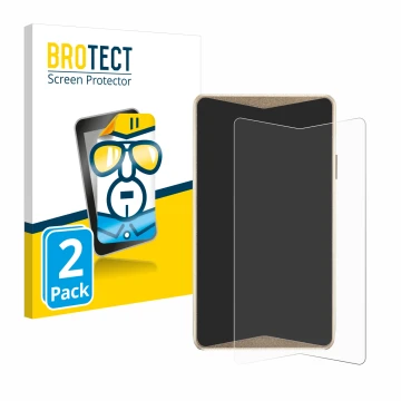 Parte frontal de un envase de producto con el logotipo de la marca BROTECT. Al lado se muestra el dispositivo ELLIPAL Titan 2.