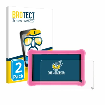 Parte frontal de un envase de producto con el logotipo de la marca BROTECT. Al lado se muestra el dispositivo Sannuo K708 7