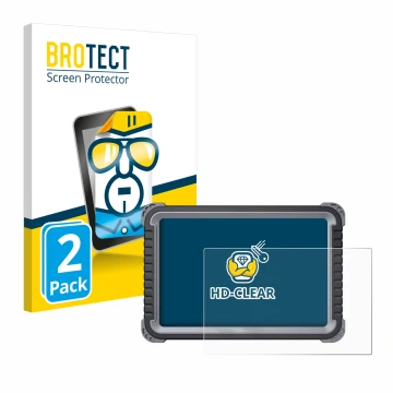 Parte frontal de un envase de producto con el logotipo de la marca BROTECT. Al lado se muestra el dispositivo Topdon Phoenix P
