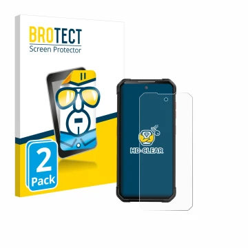 Parte frontal de un envase de producto con el logotipo de la marca BROTECT. Al lado se muestra el dispositivo iiiF150 B2 con s