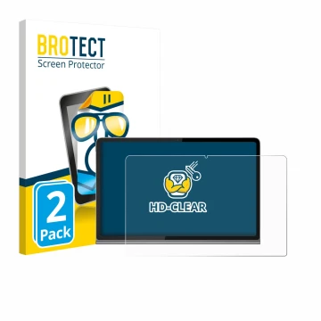 Parte frontal de un envase de producto con el logotipo de la marca BROTECT. Al lado se muestra el dispositivo Lenovo Tab Plus 