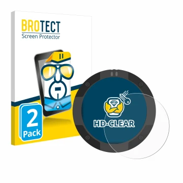 Parte frontal de un envase de producto con el logotipo de la marca BROTECT. Al lado se muestra el dispositivo Beeline Moto II 