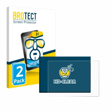 Parte frontal de un envase de producto con el logotipo de la marca BROTECT. Al lado se muestra el dispositivo G-STORY 10.1