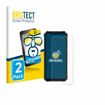 Parte frontal de un envase de producto con el logotipo de la marca BROTECT. Al lado se muestra el dispositivo Fossibot F106 Pr