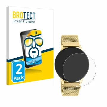 Parte frontal de un envase de producto con el logotipo de la marca BROTECT. Al lado se muestra el dispositivo Oozoo Q00121 con