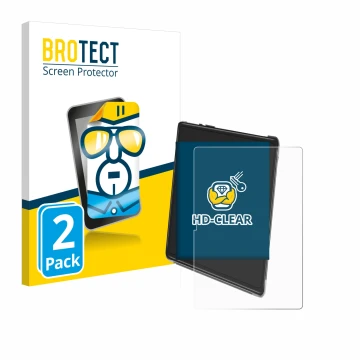 Parte frontal de un envase de producto con el logotipo de la marca BROTECT. Al lado se muestra el dispositivo Yestel T15 con s