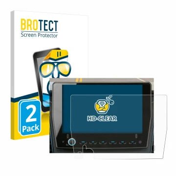 Parte frontal de un envase de producto con el logotipo de la marca BROTECT. Al lado se muestra el dispositivo Xzent F-285 con 