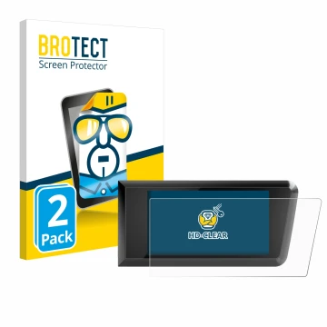 Parte frontal de un envase de producto con el logotipo de la marca BROTECT. Al lado se muestra el dispositivo Bosch Purion 400