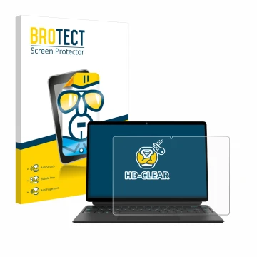 Parte frontal de un envase de producto con el logotipo de la marca BROTECT. Al lado se muestra el dispositivo Ninkear T40 2-in