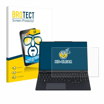 Parte frontal de un envase de producto con el logotipo de la marca BROTECT. Al lado se muestra el dispositivo Tuxedo InfinityB