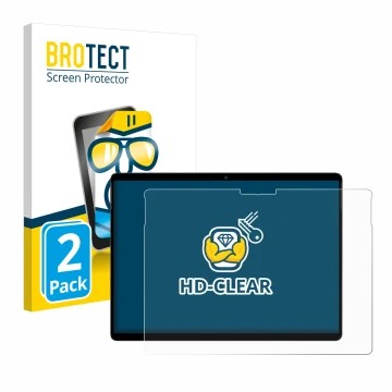 Parte frontal de un envase de producto con el logotipo de la marca BROTECT. Al lado se muestra el dispositivo Chuwi Hi10 Max c