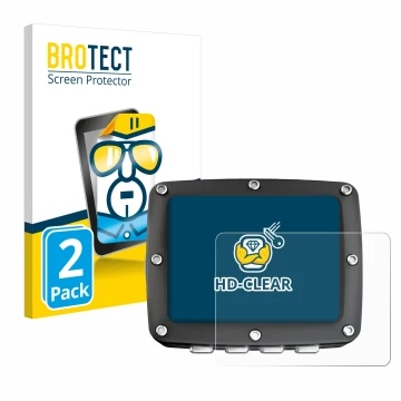Parte frontal de un envase de producto con el logotipo de la marca BROTECT. Al lado se muestra el dispositivo Ratio iX3M 2 Pro