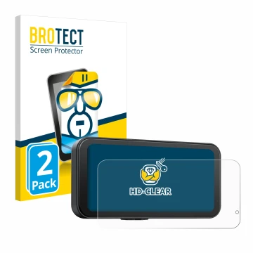 Parte frontal de un envase de producto con el logotipo de la marca BROTECT. Al lado se muestra el dispositivo Volam RC15B 6.25