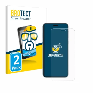 Parte frontal de un envase de producto con el logotipo de la marca BROTECT. Al lado se muestra el dispositivo Honor Magic 7 RS
