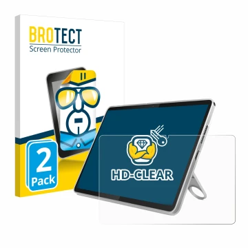 Parte frontal de un envase de producto con el logotipo de la marca BROTECT. Al lado se muestra el dispositivo Lenovo Tab 10.1