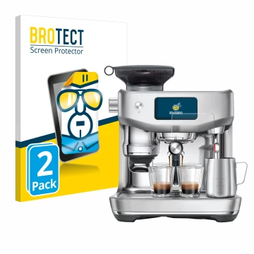 Parte frontal de un envase de producto con el logotipo de la marca BROTECT. Al lado se muestra el dispositivo Sage the Oracle 