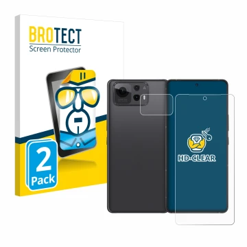 Parte frontal de un envase de producto con el logotipo de la marca BROTECT. Al lado se muestra el dispositivo ASUS ZenFone 12 