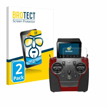 Parte frontal de un envase de producto con el logotipo de la marca BROTECT. Al lado se muestra el dispositivo PowerBox Systems