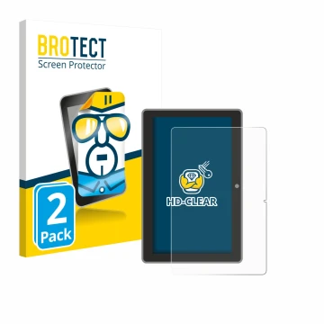 Parte frontal de un envase de producto con el logotipo de la marca BROTECT. Al lado se muestra el dispositivo Lenovo Tab TB311