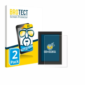 Parte frontal de un envase de producto con el logotipo de la marca BROTECT. Al lado se muestra el dispositivo Volvo XC90 (2018