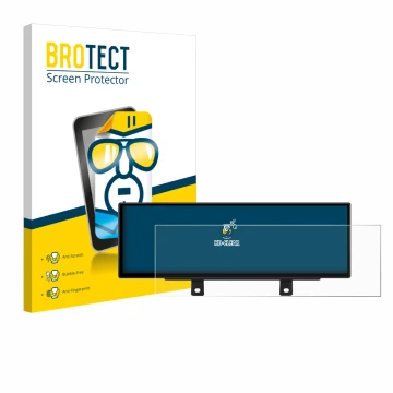Parte frontal de un envase de producto con el logotipo de la marca BROTECT. Al lado se muestra el dispositivo Xtrons QLB42THNB
