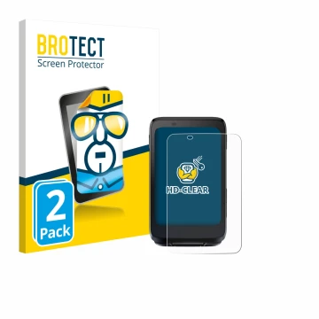 Parte frontal de un envase de producto con el logotipo de la marca BROTECT. Al lado se muestra el dispositivo iGPSPORT BiNavi 