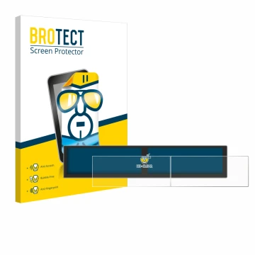 Parte frontal de un envase de producto con el logotipo de la marca BROTECT. Al lado se muestra el dispositivo Hyundai Tucson H