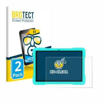 Parte frontal de un envase de producto con el logotipo de la marca BROTECT. Al lado se muestra el dispositivo UJJ U8 con su pr