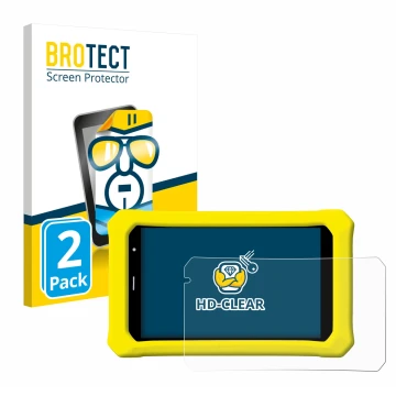 Parte frontal de un envase de producto con el logotipo de la marca BROTECT. Al lado se muestra el dispositivo Clementoni Clemp